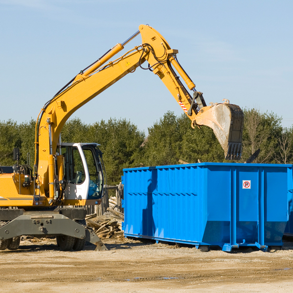 what are the rental fees for a residential dumpster in Chimney Rock